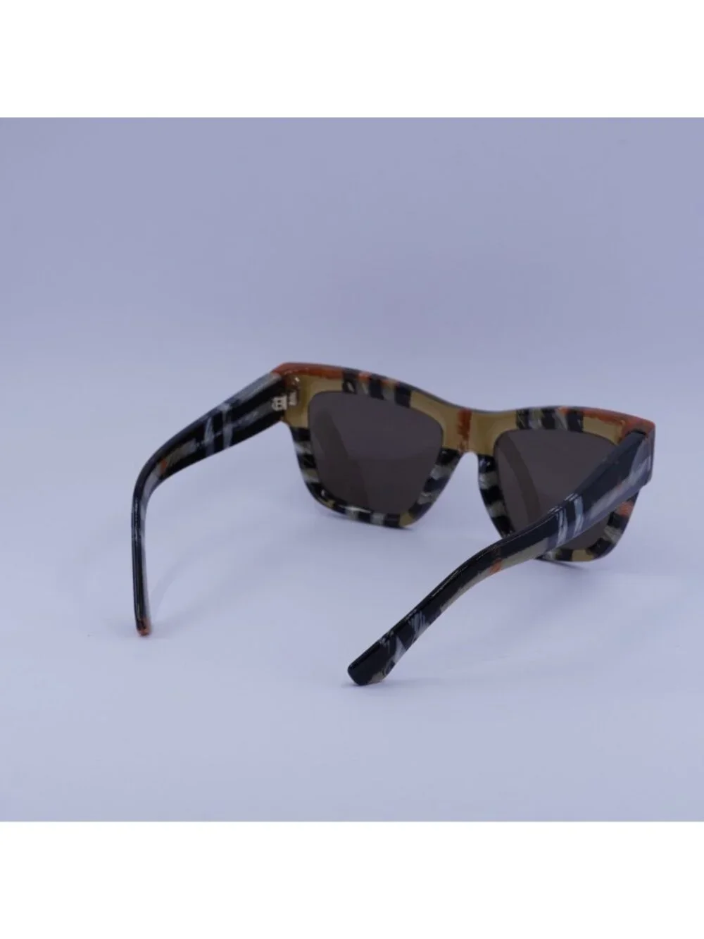 Burberry BE4449 4146/73 Square Sunglasses Check Sand Frame, Grey Lenses